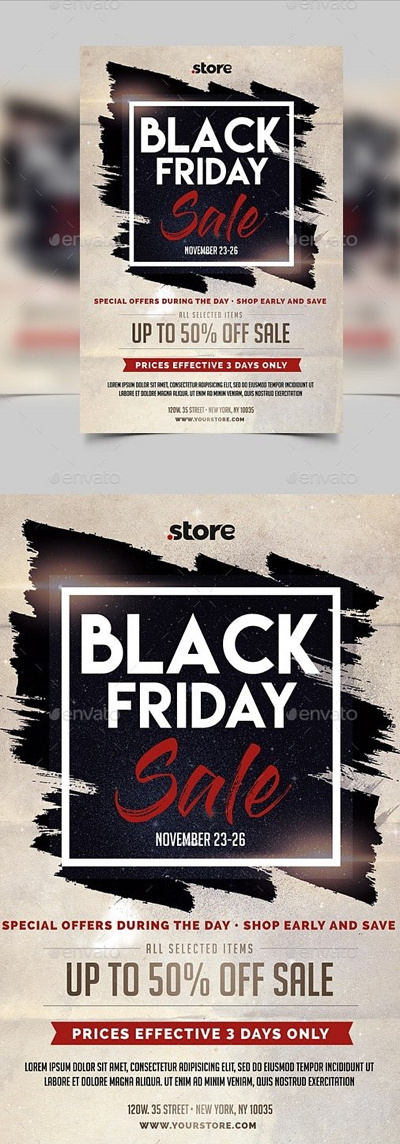Black Friday Sale Flyer black friday black friday sale branding design flyer graphic illustration invitation logo promo template typography