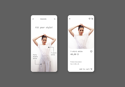 Fashion App fashion app fashion design ui ux