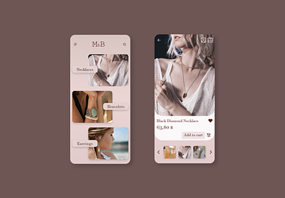 Jewelry App jewelry app jewelry design ui ux