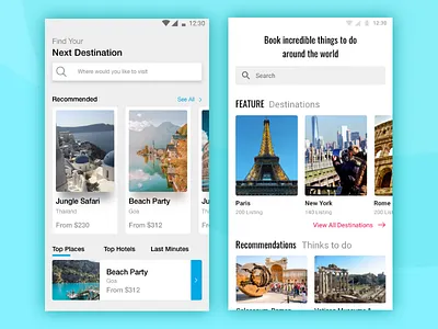 Find Your Next Destination app booking booking app branding design illustration travel app typography ui ux ux ui
