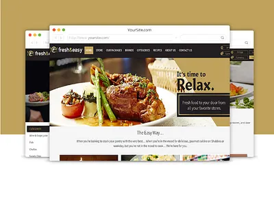 fresh easy design food landscape web website