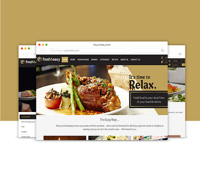 fresh easy design food landscape web website