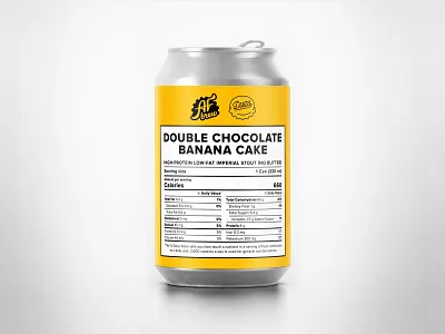 AF Brew x Dieta Double Chocolate Banana Cake Imperial Stout afbrew banana beer cake can chocolate craft dieta facts imperial nutrition stout