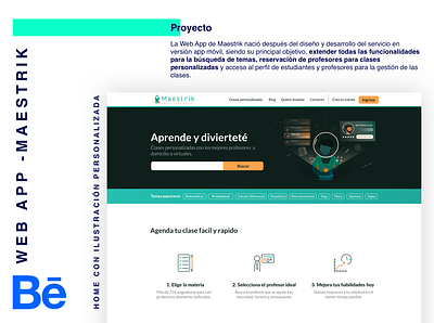 Web App Maestrik education tutoring ui ux web web app
