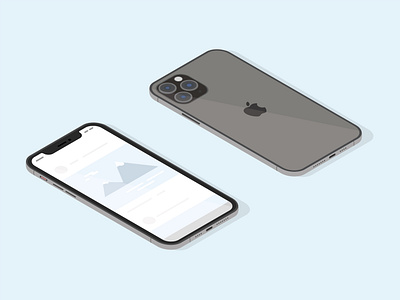 Iphone 11 Pro apple flat flat illustration illustration iphone iphone 11 iphone 11 pro isometric isometric illustration isometry smartphone telephone vector vector illustration