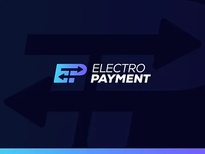 Logo Proposal for electronic payment company bank card brand identity branding cash transactions e commerce electronic payment ep financial identity internet shopping logo modern technology monogram online money transfer online payment symbol virtual platform