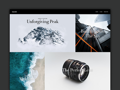 Square UI/UX Web Design blog blog design magazine minimal minimalism minimalist minimalistic portfolio portfolio site ui ui ux ui design ux ux ui ux design web web design webdesign website website design