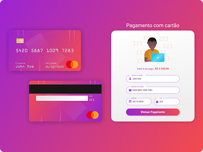 Daily Ui :: 002 - Credit card checkout app credit card checkout credit card form credit card payment creditcard daily 100 challenge daily ui dailylogochallenge design gradient illustration mastercard pay payment ui ux web web design