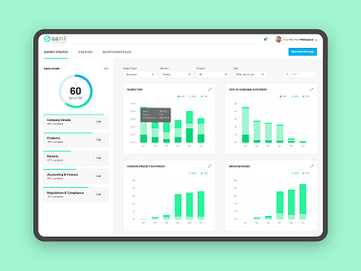 Eamli Dashboard Concept app blue brand chart dashboard dashboard ui dashboard ui design design graphics green notification progress score tablet ui ux web