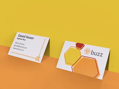 buisniness card bee business card businesscard buzz card contact design education hive logo