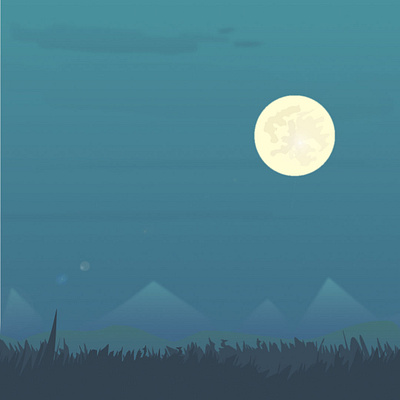 moon over there design illustration vector
