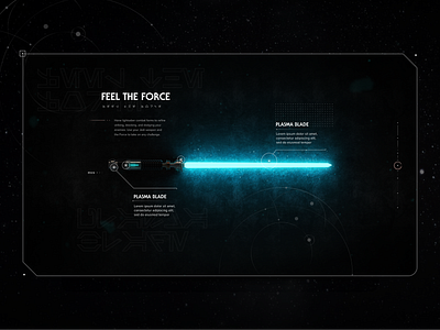 Star Wars: Jedi Fallen Order concept grid hero landing page layout paginator space star wars ui web design