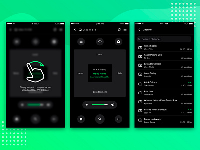 UI Remote for STB Streaming TV mobile design mobile ui remote control tv ui ui design ui redesign ux
