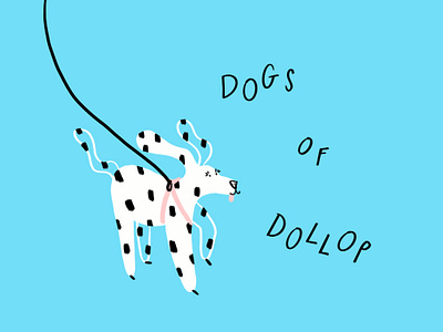 DoD: Dottie dalmatian design dog doodle dots funny illo illustration lol sketch