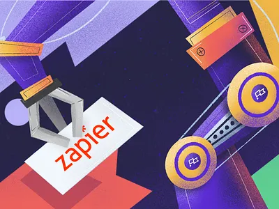 Clubhouse 💜 Zapier claw clubhouse integration interaction machine management project project management robot