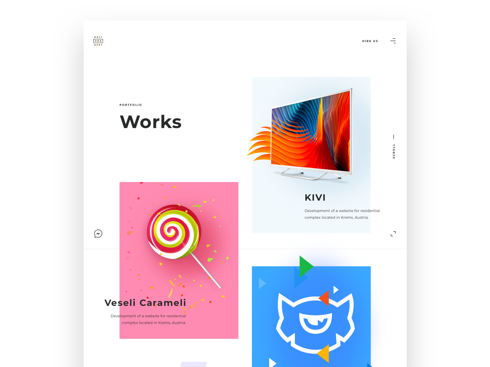 Portfolio page UI for our brand new website by Lena Zaytseva for ...