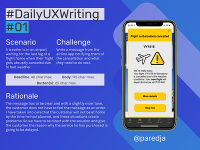 #DailyUXWriting #01 dailyux dailyuxwriting ux uxwriting