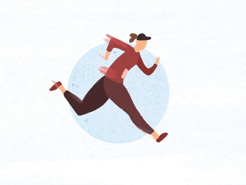 Running a Marathon cel marathon procreate running running cycle