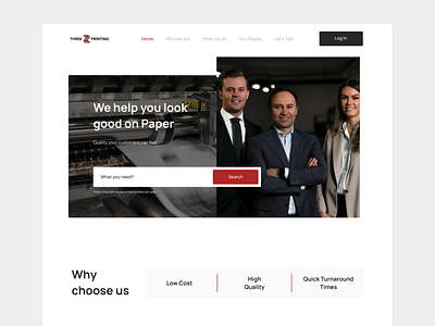 Design Website for Commercial Printer design figma figmadesign landing page ui uidesign user interface ux design web design website
