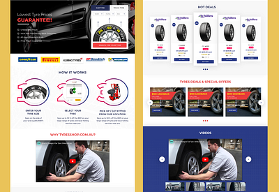 Dribble Tyre Website Design design ui ui ux design ux web web ui design