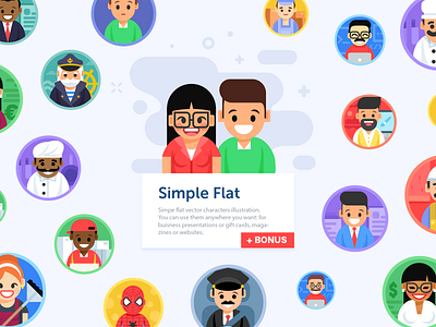 FLAT CHARACTERS 2d asian design flat fun illustration logo people people icons vector