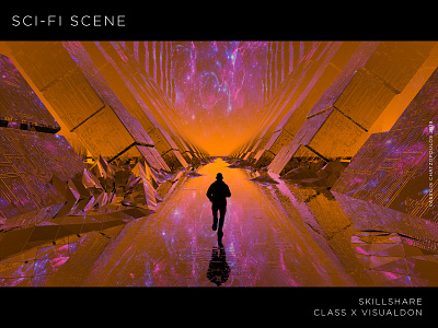 SCI-FI SCENE abstract c4d design digitalart futura gradient sci fi scifi