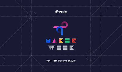 Tray.io Maker Week Logo design hack hackevent logo makerweek tray.io trayio wallpaper