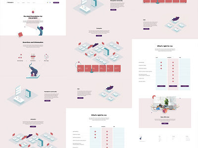 Pachyderm Platform b2b branding isometric isometric illustration platform sas ui ux