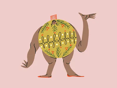 Christmas spirit ready :) body character christmas christmas ball christmas card christmas tree costume decoration design digital falala fashion illustration pattern postcard procreate spirit woman xmas xmass