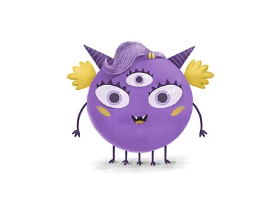 Monster 2d artwork cartoon cg character design cute digital illustration