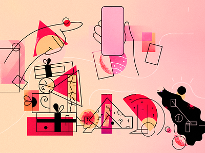 SHOP abstract adobe adobe photoshop art colors drawing dribbble girl illustration illustration art shopping shot