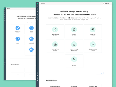 Kuali Ready - Business Continuity Planning planning tools user interface ux