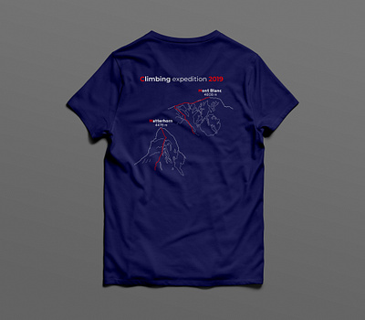 T-shirt print design | Mont Blanc and Matterhorn | design graphic design illustration t shirt t shirt design