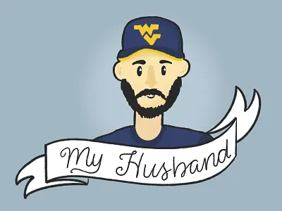 Thankful for: character illo illustration lettering man procreate