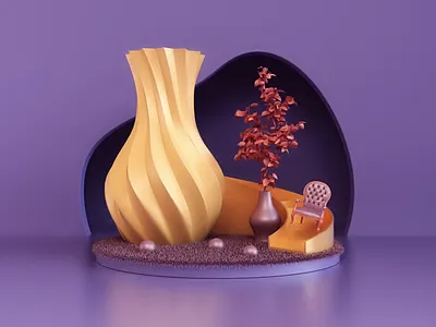 Animation II 3d 3dsmax abstract animation art composition design render vray webshocker