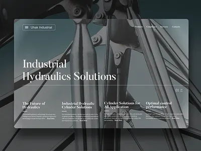 Industrial Solutions Hero Mock Up Landing Page invisionapp uiux uiuxdesign webdesig