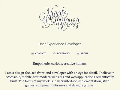 Personal Website Update beige cream front end jekyll portfolio portfolio website web design