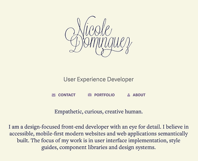 Personal Website Update beige cream front end jekyll portfolio portfolio website web design