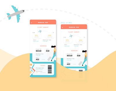 DAILY UI #024 - Boarding Pass 024 app boarding pass boardingpass daily 100 challenge dailyui dailyui 024 dailyuichallenge mobile mobile ui travel app ui ui design uidesign uiuxsupply