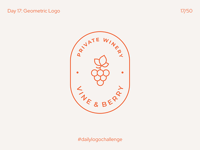 Geometric Logo badge branding dailylogo dailylogochallenge dailylogodesign emblem geometric identity illustration label mark minimal minimalism modern stamp vine wine wine label winery