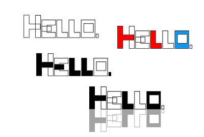 Hello Graphic Design branding design illustrator logo minimal ui web website