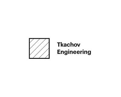 Constructive logo for Tkachov Engineering. TDE black brand branding corporate engineering icon logo minimalism minimalist logo tde tkachov typography vector