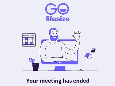 ʏᴏᴜʀ ᴍᴇᴇᴛɪɴɢ ᴇɴᴅᴇᴅ 👋🏽 branding illustraion illustrator meeting video conferencing