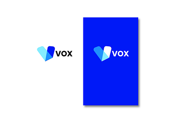 VOX branding logo typography vector