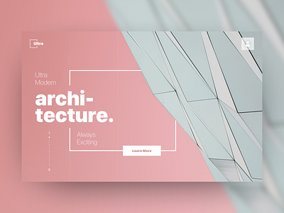 Ultra Architecture architect architecture branding building home page landing modern ui ui design