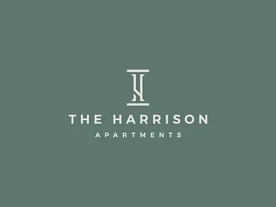 The Harrison apartments brand brand identity branding design hotel icon logo logo design logodesign minimal print symbol