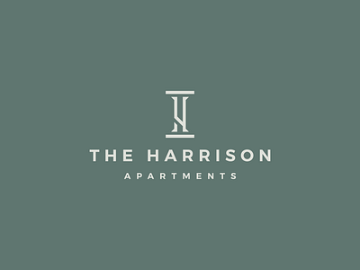 The Harrison apartments brand brand identity branding design hotel icon logo logo design logodesign minimal print symbol