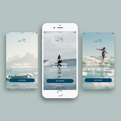 Wave Rider app mockup
