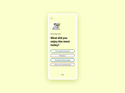 Lifestyle [app feedback] app design feedback illustration lifestyle ui uidesign ux ux design