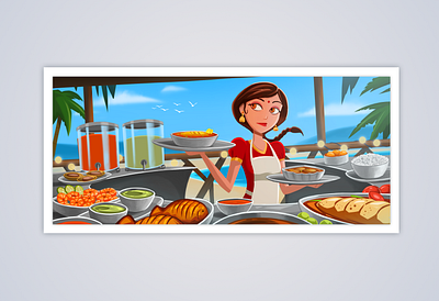 Illustration for Mobile Game cymplgames illustration marketing campaign mobilegames ui